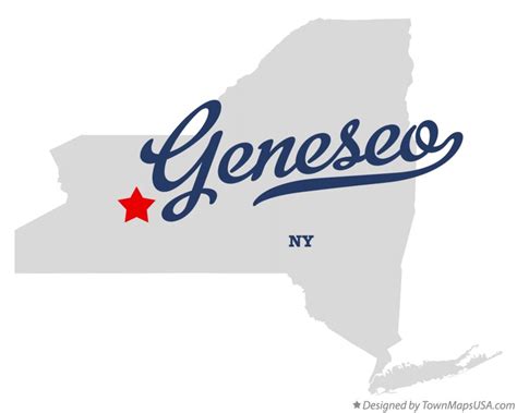 Map of Geneseo, NY, New York