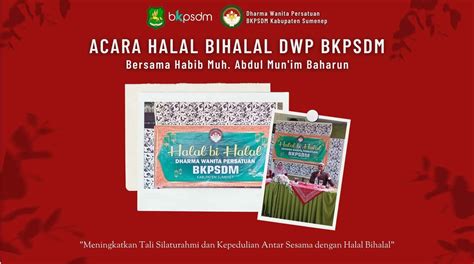 BKPSDM Kabupaten Sumenep Acara Halal Bihalal DWP BKPSDM Bersama Habib