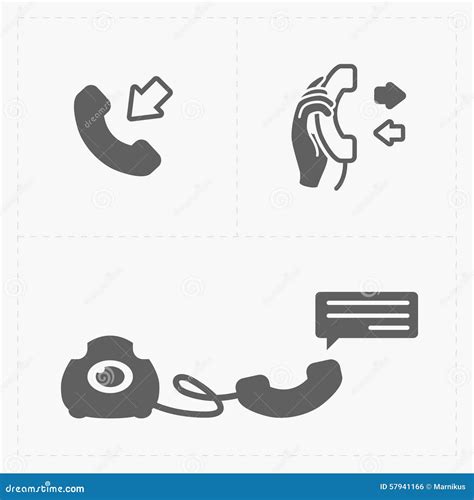 Phone Icons Vector Illustration Stock Vector Illustration Of