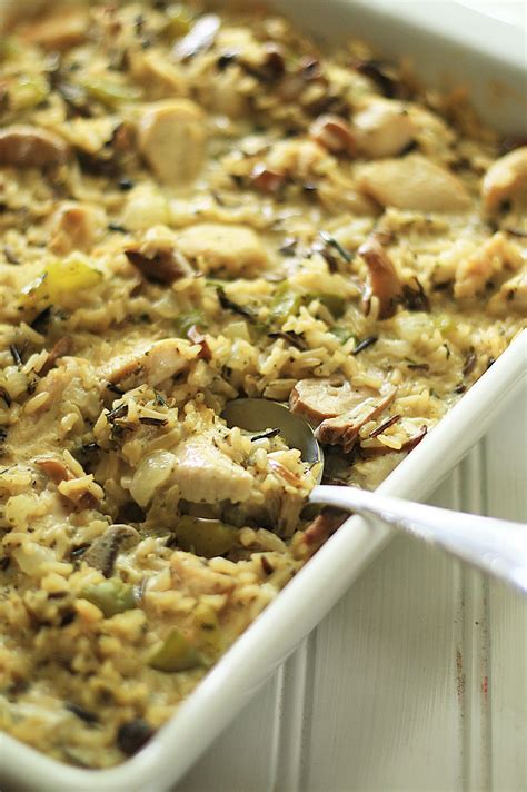 Chicken And Wild Rice Casserole Cooking Up Cottage