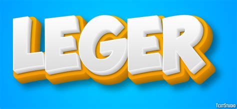 leger text effect  logo design word