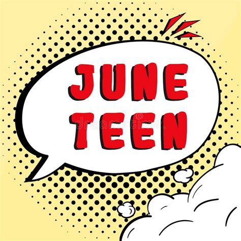 Signo De Escritura De Mano June Teen Concepto Que Significa Feriado