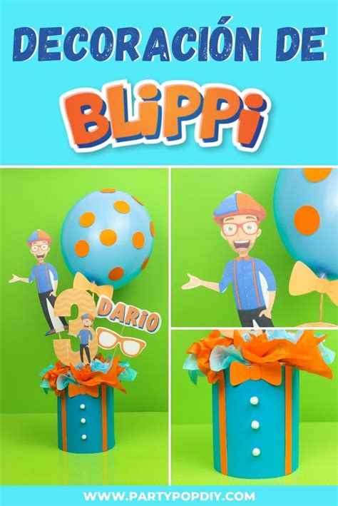 Blippi decoración para tu fiesta PartyPop DIY