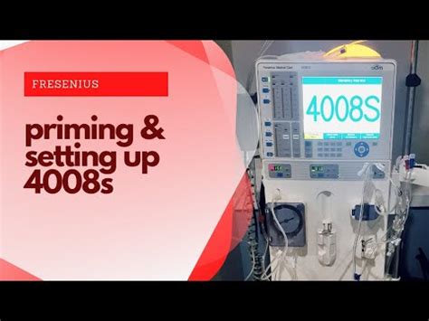 How To Set Up And Prime A Hemodialysis Machine Fresenius 4008S YouTube