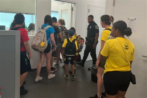 Youth United Group Take Tour Of New Bedford Police Department Public