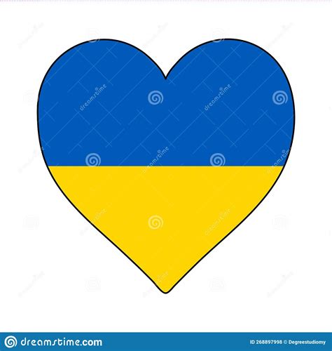 Ukraine Heart Shape Flag Love Ukraine Visit Ukraine Eastern Europe