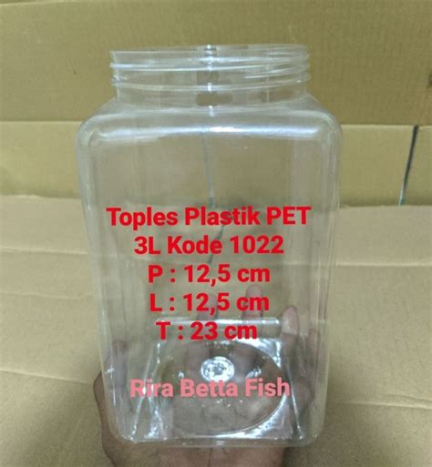 Toples Cupang Liter Kotak Plastik Lazada Indonesia