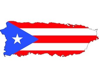 Puerto Rico Flag Art Etsy