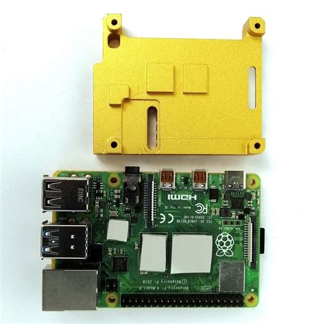 Fanless Armor Case For Raspberry Pi B Gold