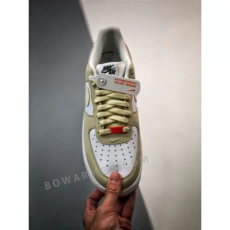 Nike Air Force 1 Low White Rattan Team Orange Coconut Milk Black