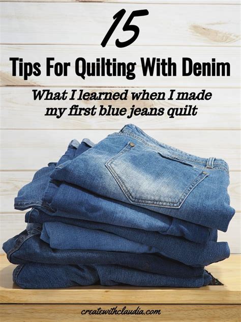 Tips For Quilting With Denim Jeans Artofit