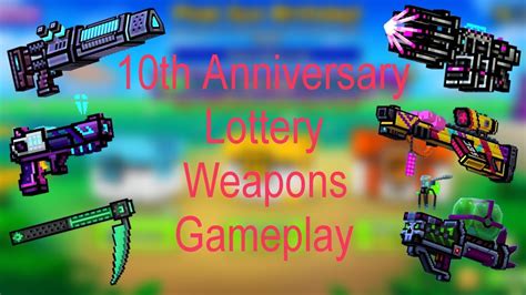 Pixel Gun D Th Anniversary Lottery Weapons Gameplay Youtube