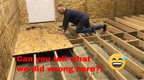 OSB Subfloor Install Mistake Subfloor Install Time Lapse YouTube