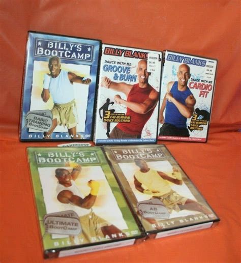 5 Billy Blanks DVD Workout Training Fitness Set Bootcamp Dance Cardio ...