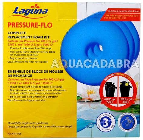 Laguna Pressure Flo 5000 6000 Filter Foam Kit Set PT1736 Fish Pond