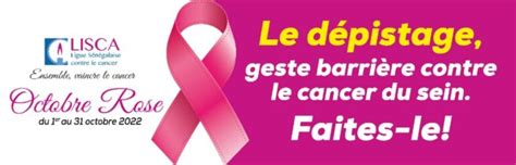 Octobre rose 2022 le Sénégal lutte contre le cancer du sein