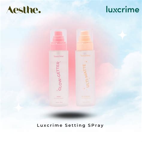 Jual Luxcrime Setting Spray Ulti Matte Oil Control Glow Getter Dewy