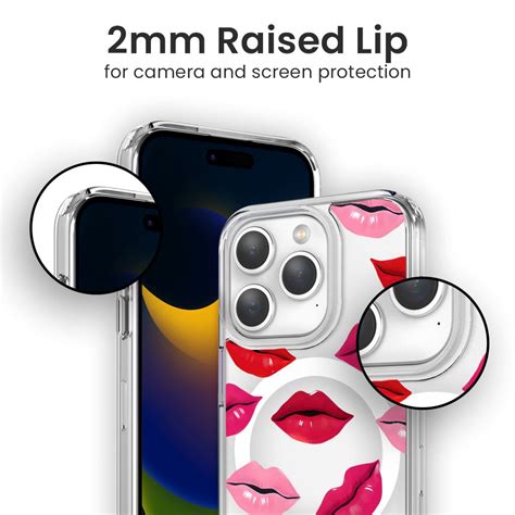 Magsafe Iphone 15 Pro Max Lips Design Clear Case Caseco Inc