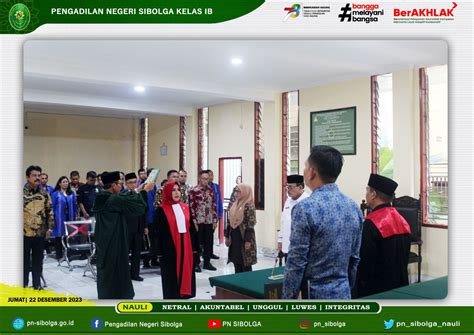 Pengambilan Sumpah Jabatan Dan Pelantikan Ibu Yanti Suryani S H M H