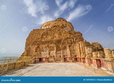 Northern Palace The Ancient Fortification Masada In Israel Masada