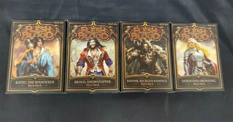 Flesh And Blood Welcome To Rathe Hero Decks Set Of