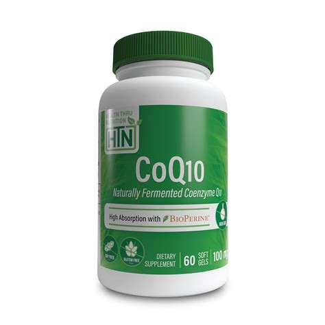 Buy Thru Tion CoQ 10 100mg With BioPerine 60 Softgels High Absorption