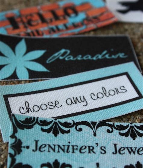 Custom Printed Fabric Labels Sew On Or Iron On Great Deal Fabric