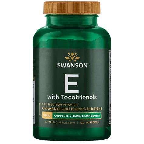 Swanson Full Spectrum Vitamin E With Tocotrienols Promotes Heart