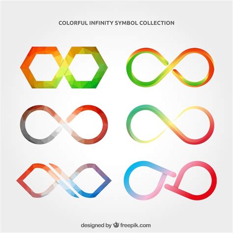 Premium Vector Infinity Symbol Collection With Colors