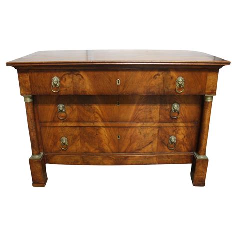 Commode Empire Fran Aise Avec Belle Incrustation Et Placage Assorti De