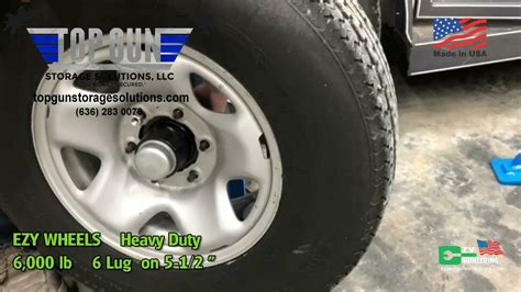 Ezy Wheels Heavy Duty 6 Lug Shipping Container Wheels Made In The Usa