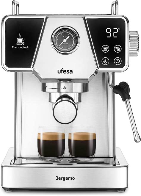 Ufesa Bergamo Machine à Café Expresso et Capuccino Écran Tactile