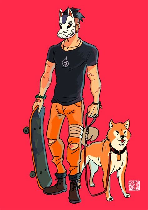 Skater Fox Feat Shiba Inu By Tohdraws Fantasy Character Design Character Concept Character