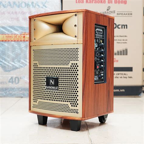 Loa Kéo Mini Nanomax S 8B Bass 20cm 100w Karaoke Bluetooth