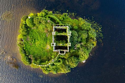 A top down view of McDermott's Castle, Ireland | Smithsonian Photo ...