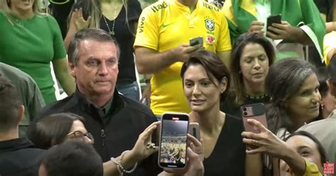 Candidato Reelei O Presidente Jair Bolsonaro Participa De Evento