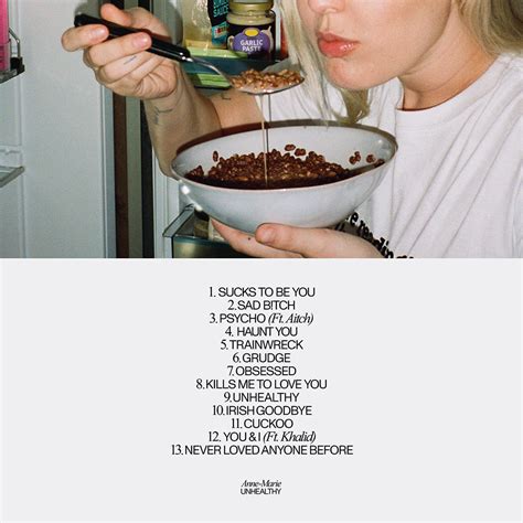 Anne Marie Unhealthy Lp Transparent Vinyl