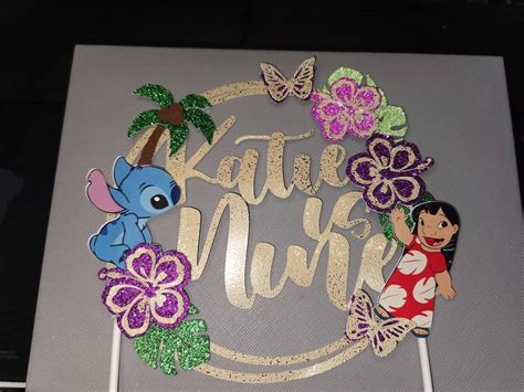 Lilo And Stitch Cake Topper Etsy Uk Hot Sex Picture