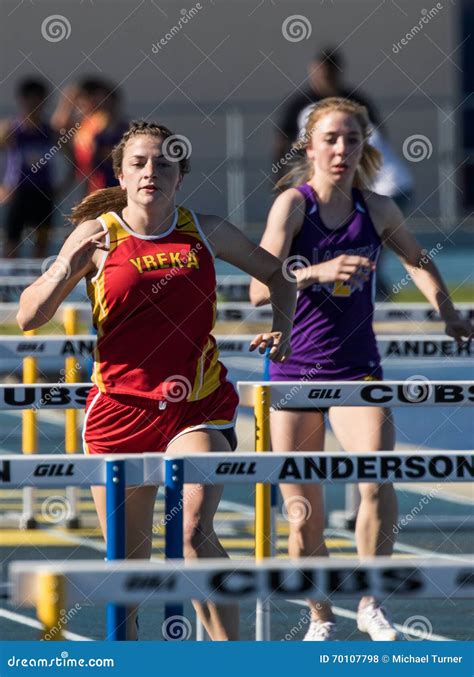 Girls Hurdles editorial stock photo. Image of classic - 70107798