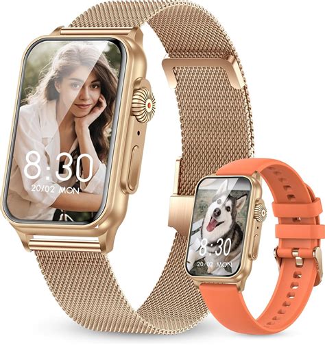 SYEEKOM Relojes Inteligentes Para Mujeres Hombres Contestar Hacer