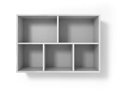 Premium Photo | White bookshelf isolated on white