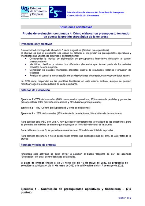 71502 Sol PEC 4 SOLPEC4 Introducción a la información financiera de