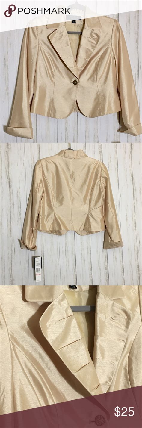 Signature Larry Levine Champagne Suit Jacket