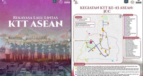 Sebanyak Ruas Jalan Di Jakarta Berlakukan Buka Tutup Selama Ktt Asean