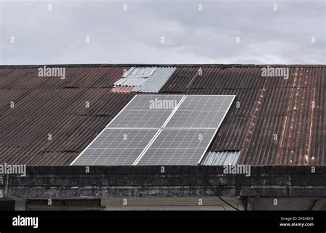 Solar Cell Panels On The Roof They Are Devices That Collect Sunlight