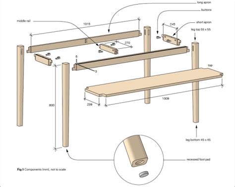 Hallway Table With Inset Legs Australian Wood Review