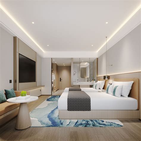 Hotel double room - Download the 3D Scene (48435) | zeelproject.com