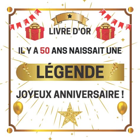 Buy Il y a 50 ans naissait une légende Livre d or 50 ans élégant