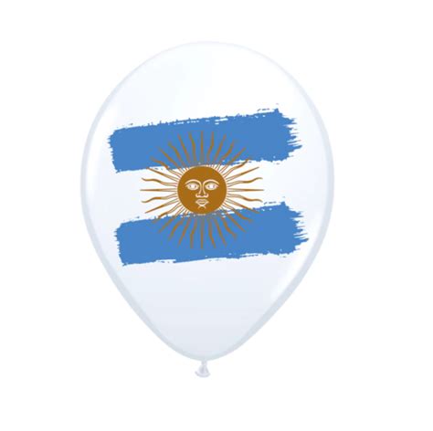 Globo Bandera Argentina X Unidades Cotill N Chirimbolos