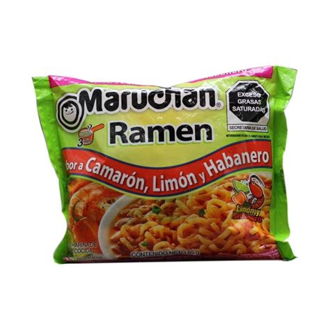 Sopa Ramen Maruchan Camarón Limón Y Habanero 85 G